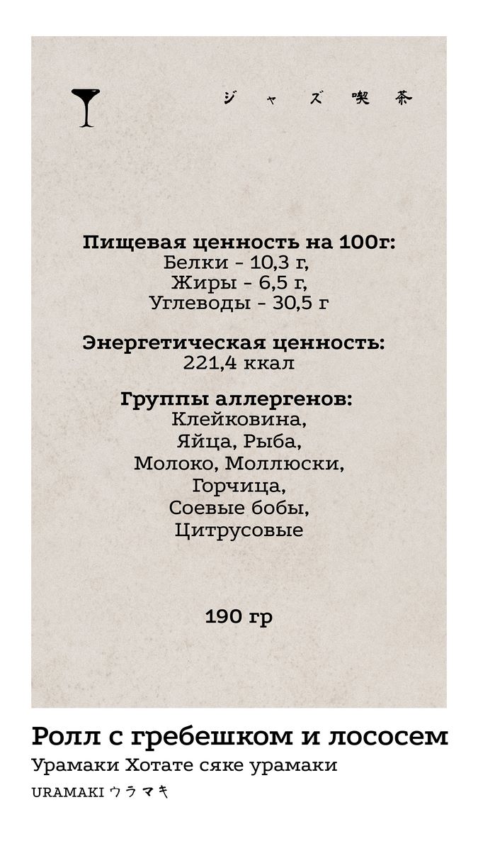 Урамаки 7 КБЖУ
