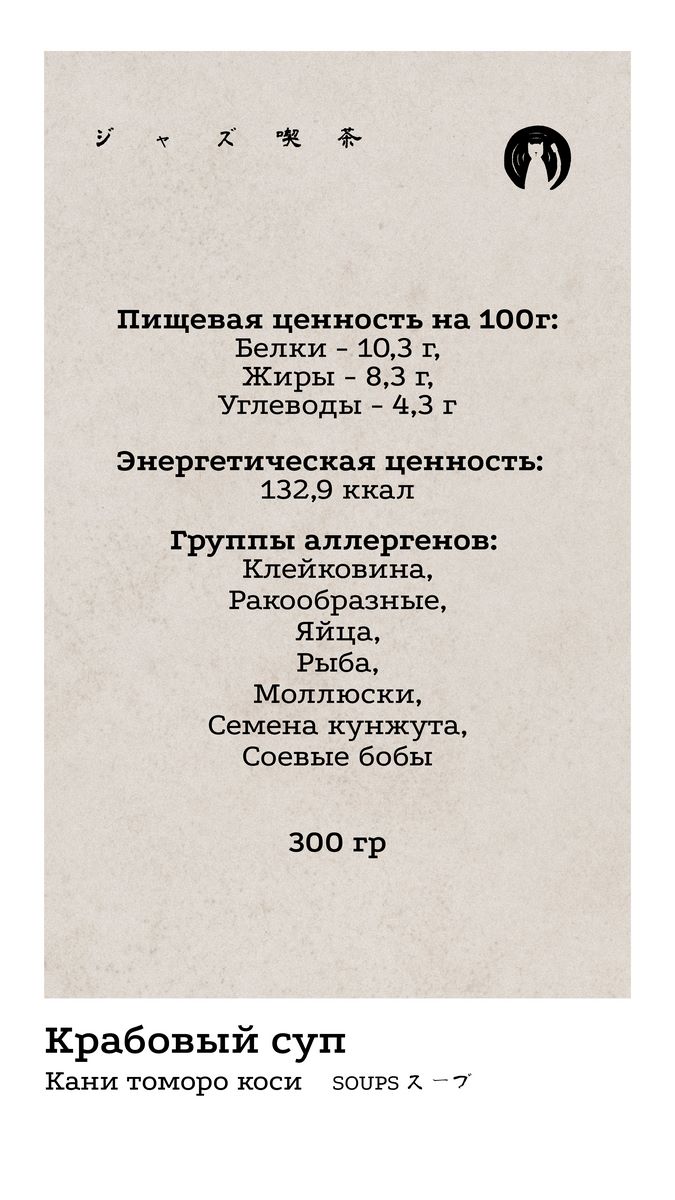 Супы 2 КБЖУ