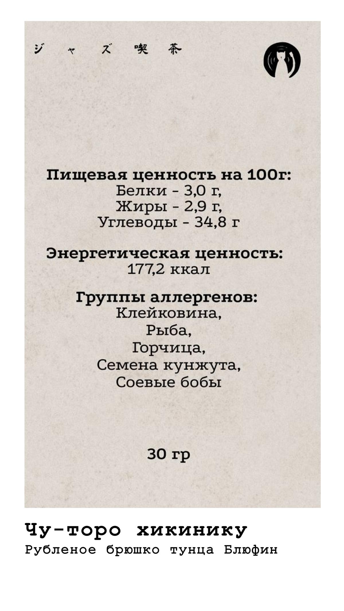 Гунканы 5 КБЖУ
